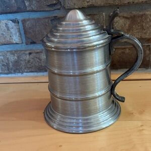 Pewter plated Tankard Mug - for ice or cold drinks